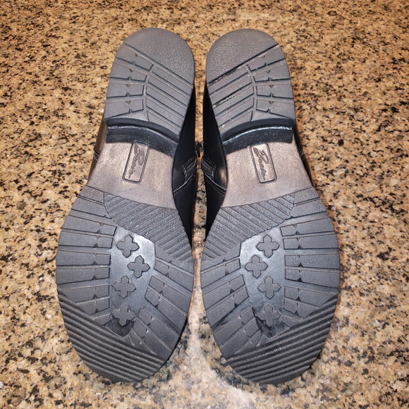 Bacia Black Ankle Boots – Size 8, Block Heel Zip Closure Minimalist Grunge Style - Picture 9 of 11